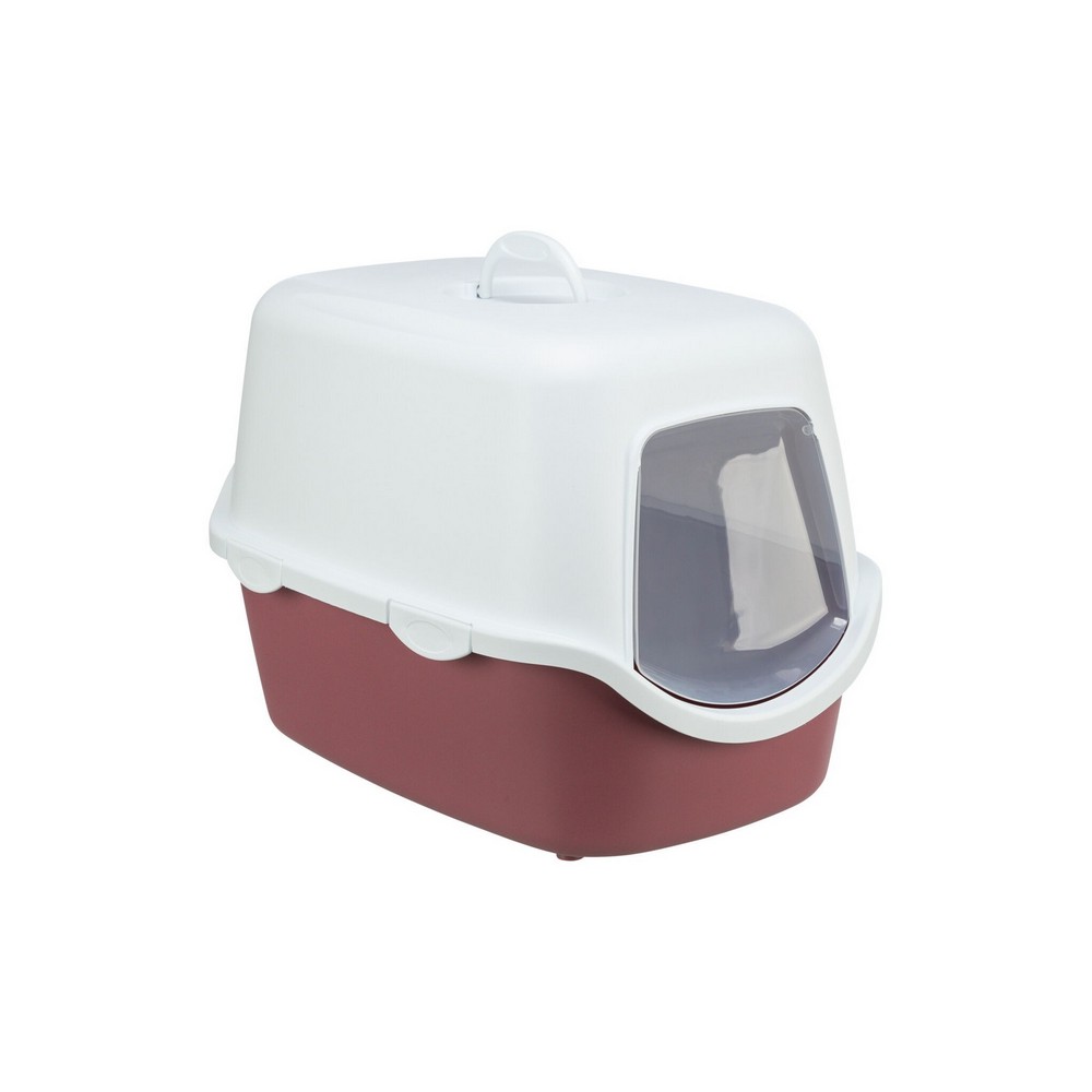 TRIXIE Be Eco VICO, KUWETA KRYTA jagodowa/biała 40x40x56cm