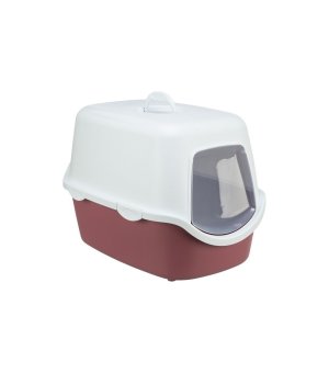 TRIXIE Be Eco VICO, KUWETA KRYTA jagodowa/biała 40x40x56cm