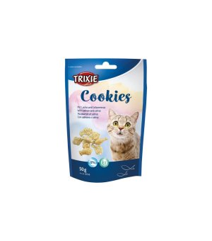 TRIXIE Ciasteczka z Łososiem i Kocimiętką dla kota 50g
