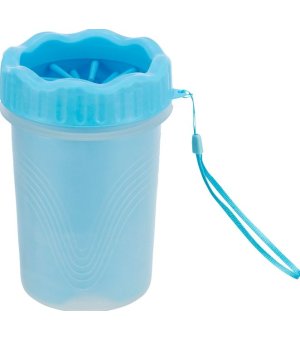 Trixie czyścik do łap silikonowy niebieski M/L
