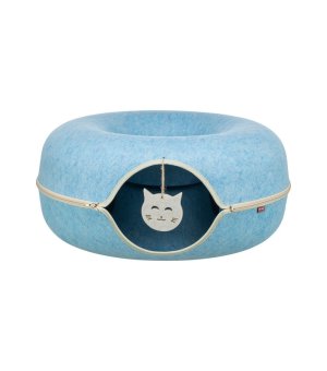 Trixie Donut - Tunel dla kota niebieski z filcu ø60cm