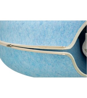 Trixie Donut - Tunel dla kota niebieski z filcu ø60cm