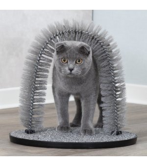 Trixie Drapak - szczotka dla kotów Fur Care Arch 36x33cm szary