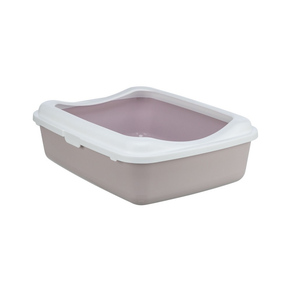 TRIXIE Kuweta Classic z ramką liliowa/biała 37x15x47cm