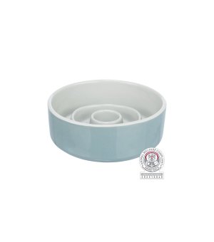 Trixie Miska ceramiczna spowalniająca jedzenie szaro-niebieska 90ml 17cm