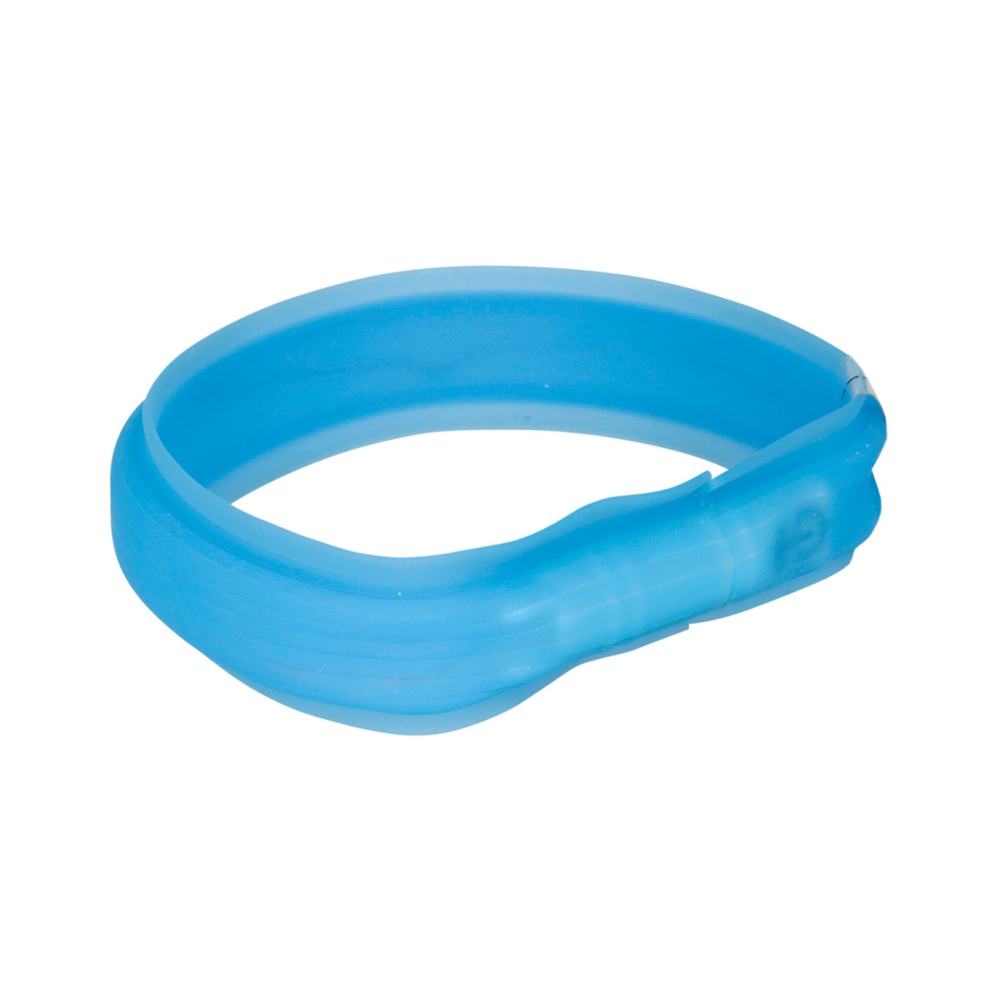 Trixie obręcz z lampą błyskową USB M-L 50cm /30mm niebieska