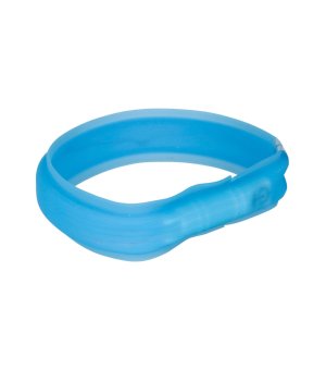 Trixie obręcz z lampą błyskową USB M-L 50cm /30mm niebieska