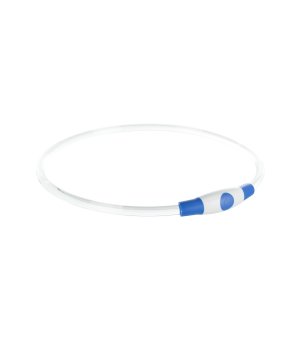 Trixie obręcz z podświetleniem USB S-M 40cm niebieska