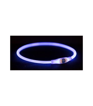Trixie obręcz z podświetleniem USB S-M 40cm niebieska