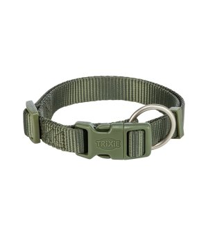 TRIXIE Obroża dla psa M-L oliwkowa zieleń 20mm/35-55cm
