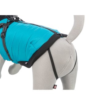 TRIXIE płaszczyk PONTIS z szelkami morski S 40cm