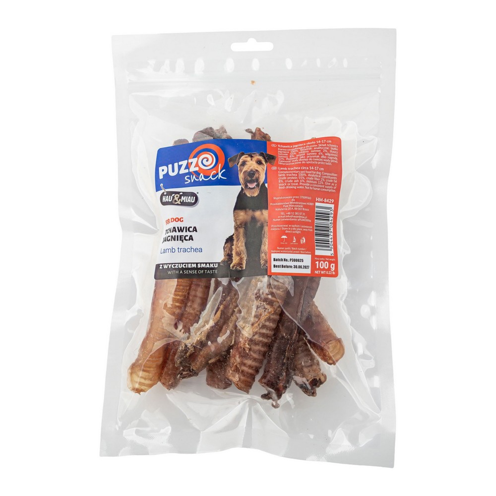 TRIXIE Puzzo Snack tchawica jagnięca 14-17cm 100g