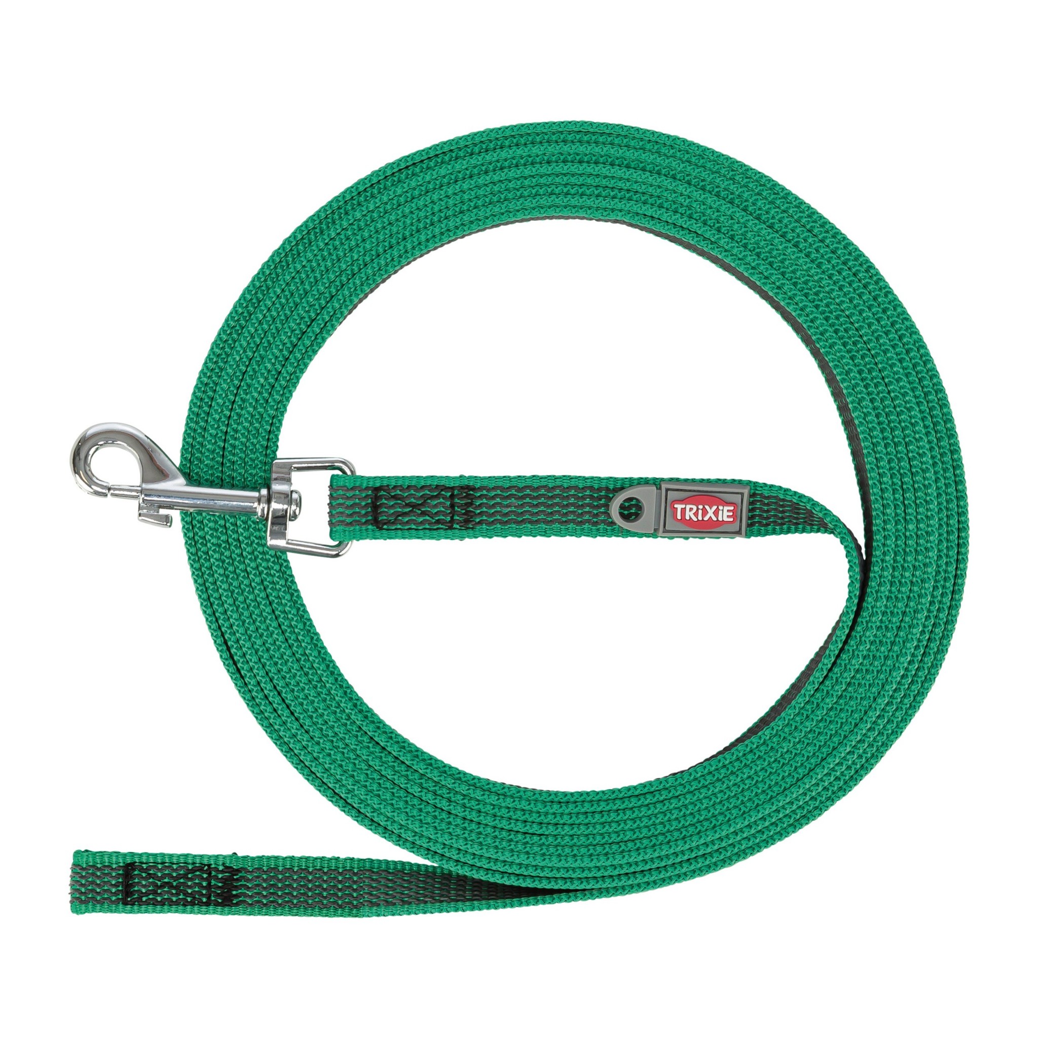 Trixie Smycz treningowa gumowana zielona S/M 10m 15mm