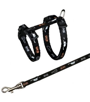 TRIXIE Szelki regulowane ze smyczą dla małych kotów i kociąt 