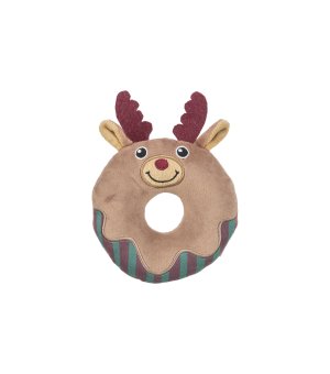 🎄🎁 TRIXIE Xmas Donut Łoś szary plusz 14cm