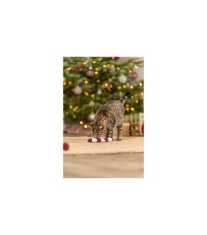 🎄🎁 TRIXIE Xmas Laska cukrowa pluszowa dla kota z kocimiętką 17,5cm