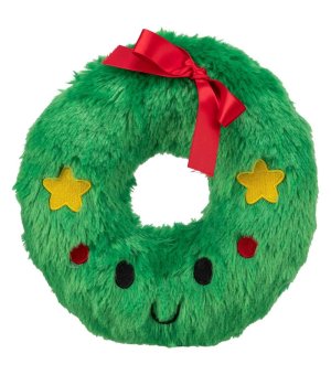 🎄🎁 Świąteczny wieniec pluszowy 22cm - zabawka dla psa - Trixie Xmas