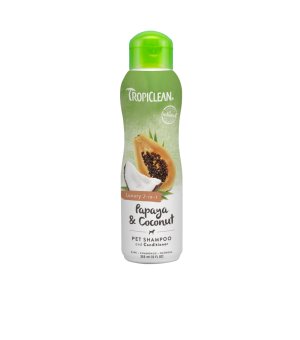 TROPICLEAN Szampon i odżywka dla psa i kota Papaya Coconut 355ml