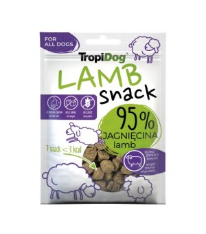 TropiDog Snack Lamb - przysmaki MONO z Jagnięciny 70g