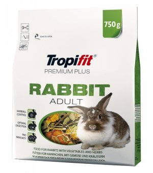 TROPIFIT PREMIUM PLUS pokarm dla dorosłego królika 750G