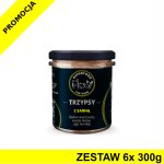 TRZY PSY Karma mokra dla psów w słoiku Wieprzowina z Sarną ZESTAW 6x 300g