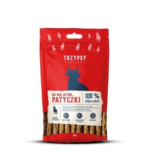 TRZY PSY Się wie, że Psie Patyczki z Wołowiny 70g