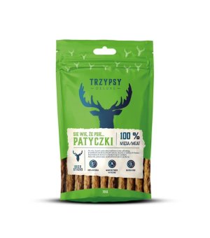 TRZY PSY Się wie, że Psie Patyczki z Jelenia 70g