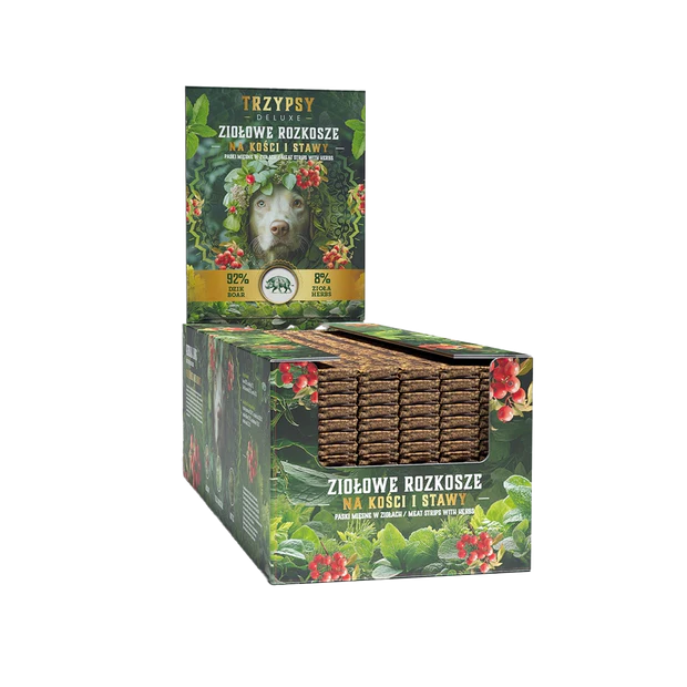 TRZY PSY Ziołowe Rozkosze Paski z Dzika na kości i stawy 1szt.