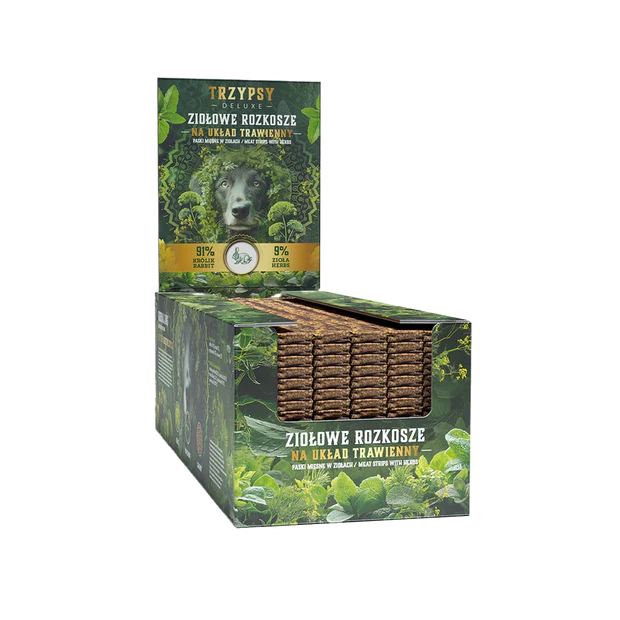 TRZY PSY Ziołowe Rozkosze Paski z Królika na układ trawienny 1szt.