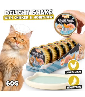 UNIQ PETS Delight Shake kremowy shake dla kota - Kurczak z Melonem 60g