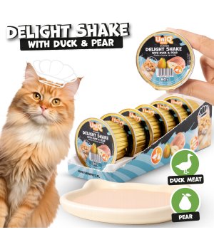 UNIQ PETS Delight Shake kremowy shake dla kota - Kaczka z Gruszką 60g