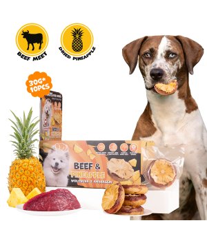UNIQ PETS Donut kolagenowy - Wołowina z Ananasem 1szt.