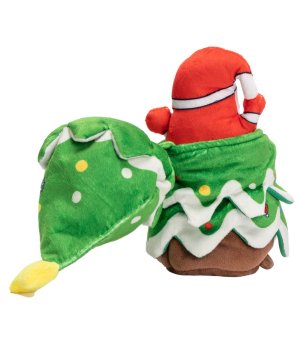 🎄🎁 UNIQ PETS pluszowy Mikołaj w Choince z piszczałką