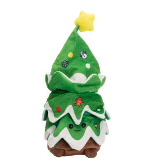 🎄🎁 UNIQ PETS pluszowy Mikołaj w Choince z piszczałką