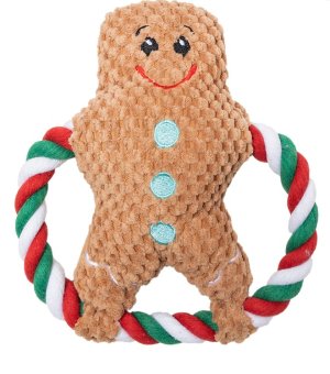 🎄🎁 UNIQ PETS Pluszowy Pierniczek szarpak 20x20cm