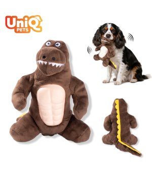 UNIQ PETS Pluszowy Squeakies Brązowy Krokodyl 25cm