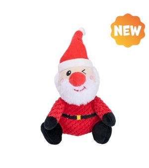 🎄🎁 UNIQ PETS Pluszowy Święty Mikołaj z piszczałką 20cm