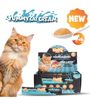 UNIQ PETS PurrCream Sosik dla kota Dorsz i Wołowina 15g - 1szt.