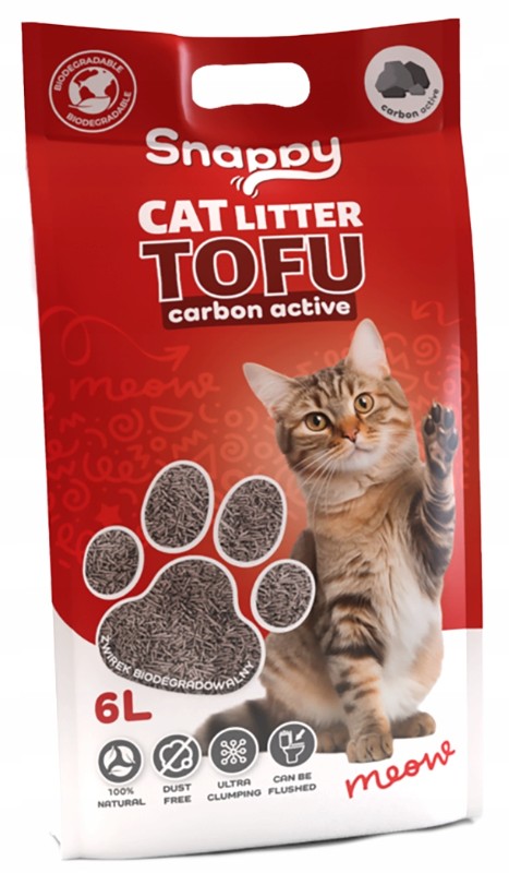 UNIQ PETS Snappy Żwirek Tofu Biodegradowalny z węglem aktywnym - 6L