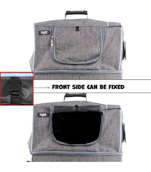 UNIQ PETS Transporter z kuwetą Furcabin Petcomfort 43x33x35cm do 8kg szary