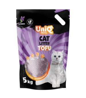 UNIQ PETS Żwirek Tofu Biodegradowalny Lawenda - 12L