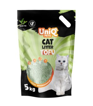 UNIQ PETS Żwirek Tofu Biodegradowalny Zielona Herbata - 6L