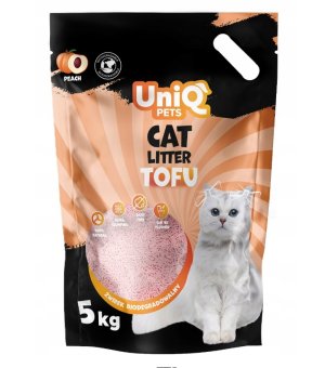 UNIQ PETS Żwirek Tofu Biodegradowalny Brzoskwinia - 12L