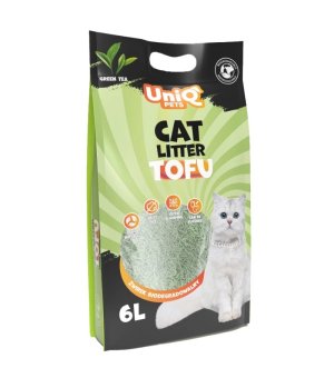 UNIQ PETS Żwirek Tofu Biodegradowalny Zielona Herbata - 6L