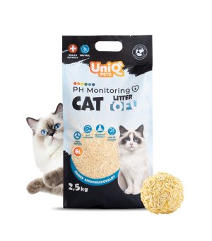 UNIQ PETS Żwirek Tofu Biodegradowalny PH monitoring Naturalny - 6L
