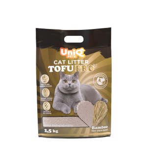 UNIQ PETS Żwirek Tofu PRO z włókna bambusowego 2,5kg - 6L