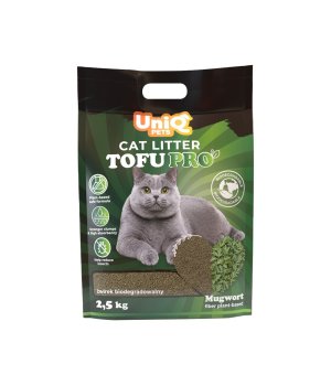 UNIQ PETS Żwirek Tofu PRO z włókna bylicy 2,5kg - 6L