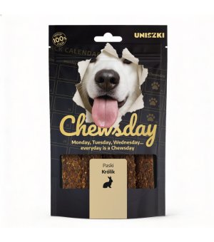 UNISZKI Chewsday Paski Królik 80g