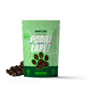 UNISZKI Trenerki Podaj Łapę Dziczyzna 90g
