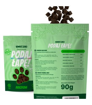 UNISZKI Trenerki Podaj Łapę Dziczyzna 90g